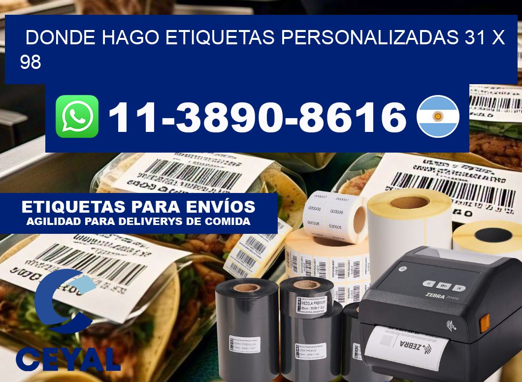 donde hago etiquetas personalizadas 31 x 98
