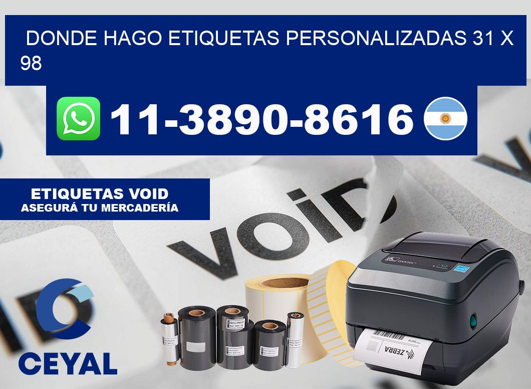 donde hago etiquetas personalizadas 31 x 98