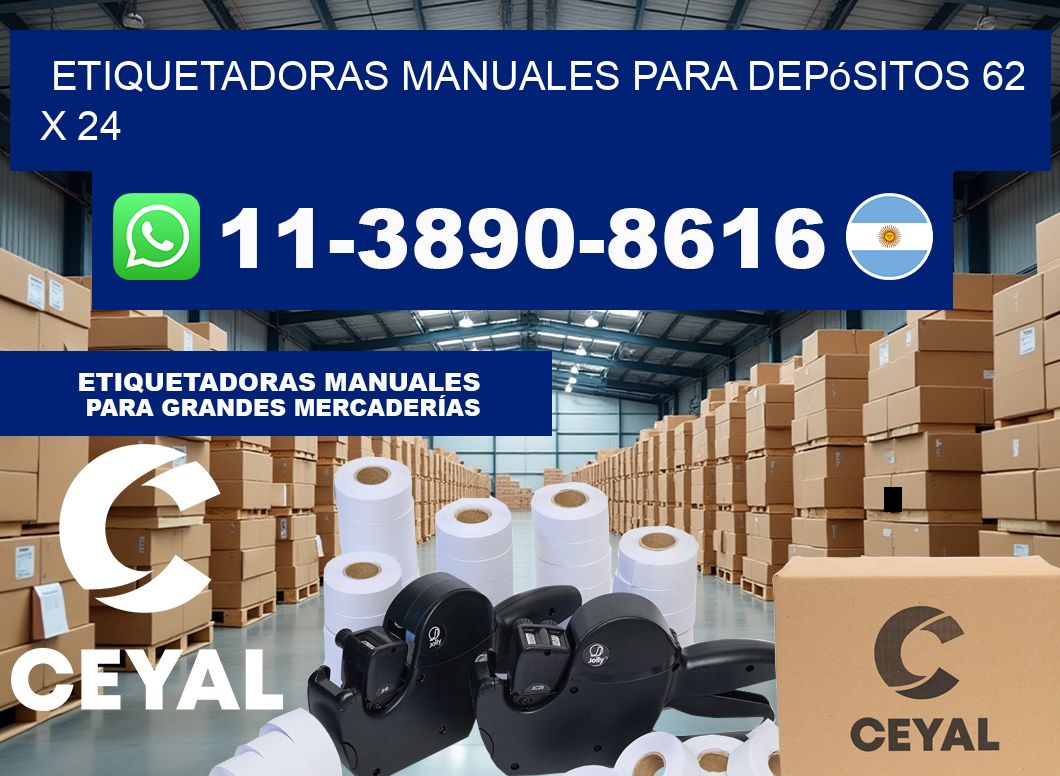 etiquetadoras manuales para depósitos 62 x 24