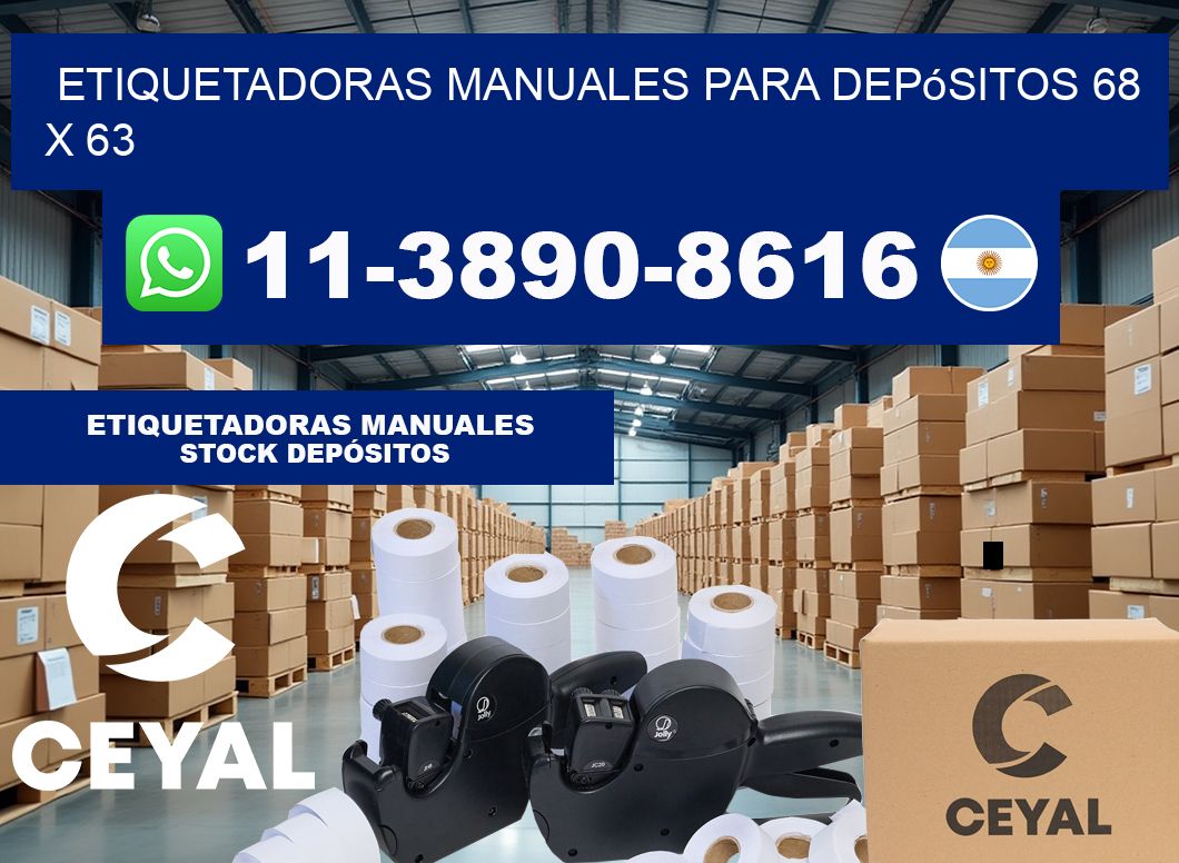 etiquetadoras manuales para depósitos 68 x 63