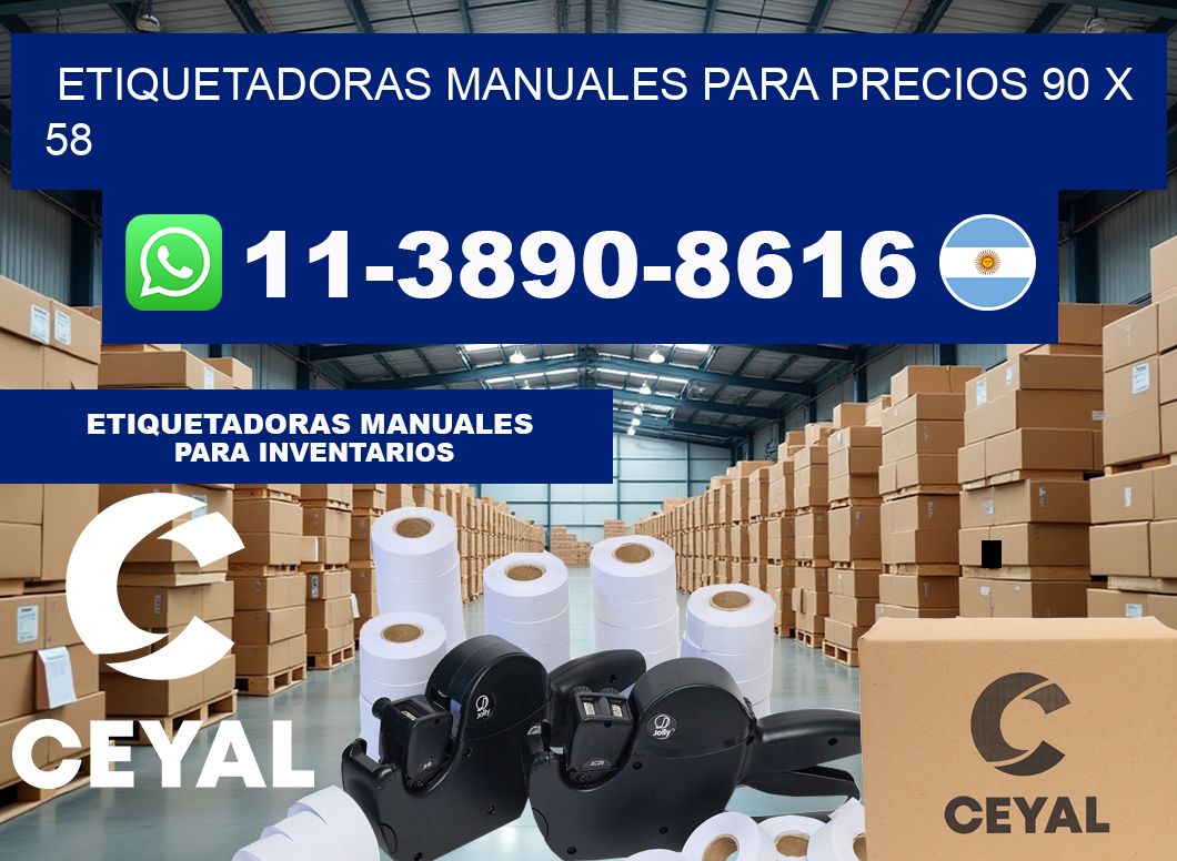 etiquetadoras manuales para precios 90 x 58