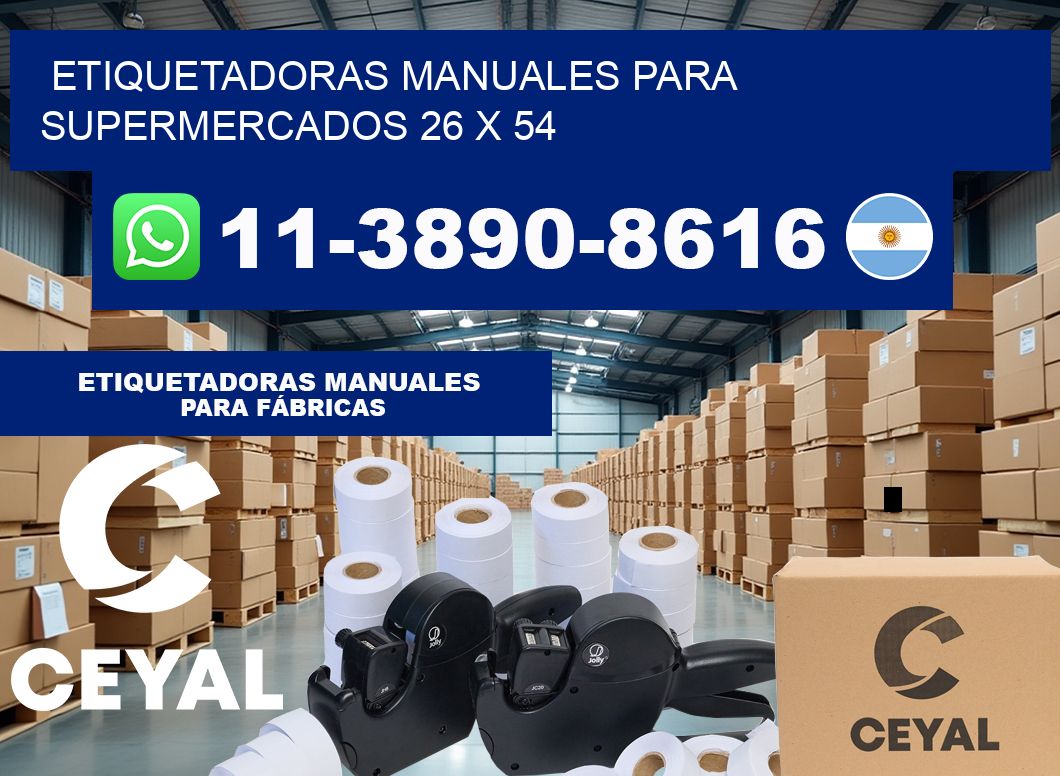 etiquetadoras manuales para supermercados 26 x 54