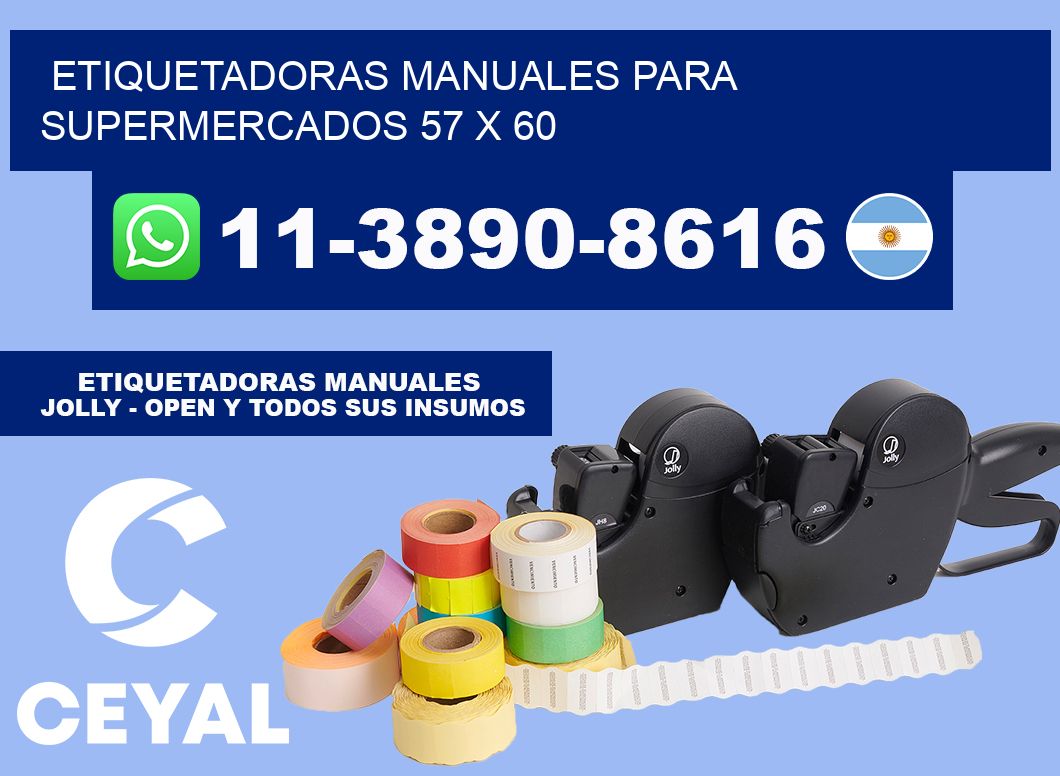 etiquetadoras manuales para supermercados 57 x 60