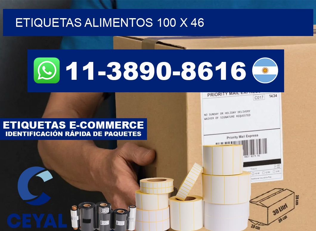 etiquetas alimentos 100 x 46