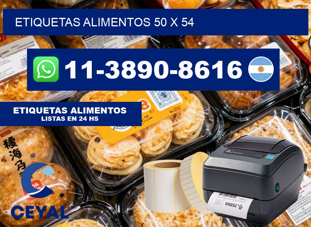 etiquetas alimentos 50 x 54