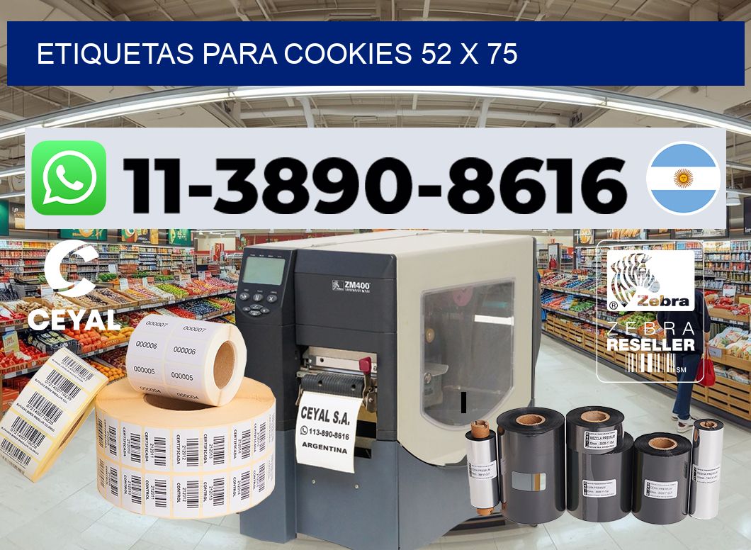 etiquetas para Cookies 52 x 75