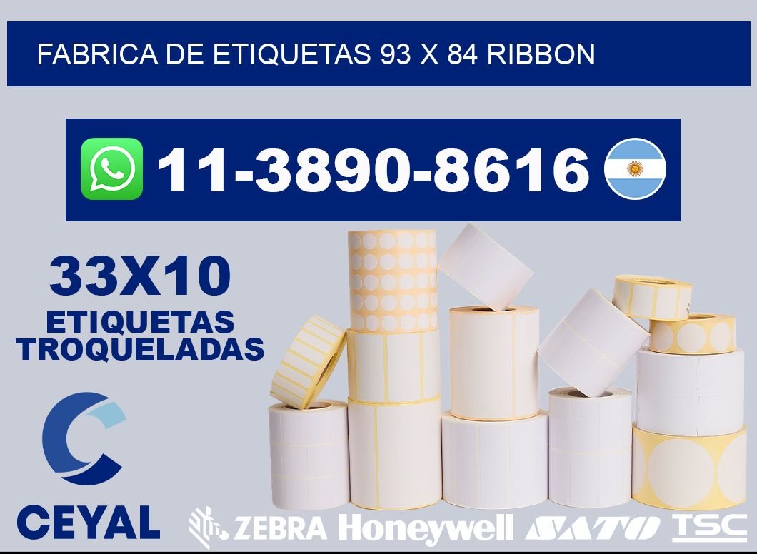 fabrica de etiquetas 93 x 84 ribbon