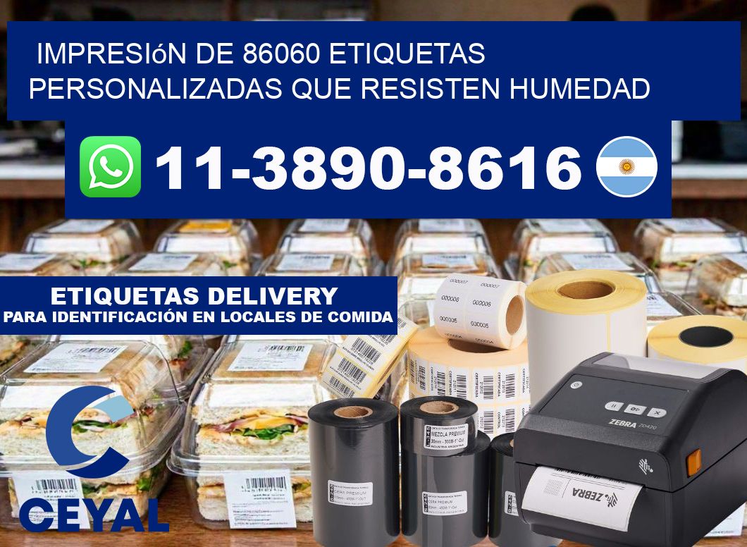 impresión de 86060 etiquetas personalizadas que resisten humedad