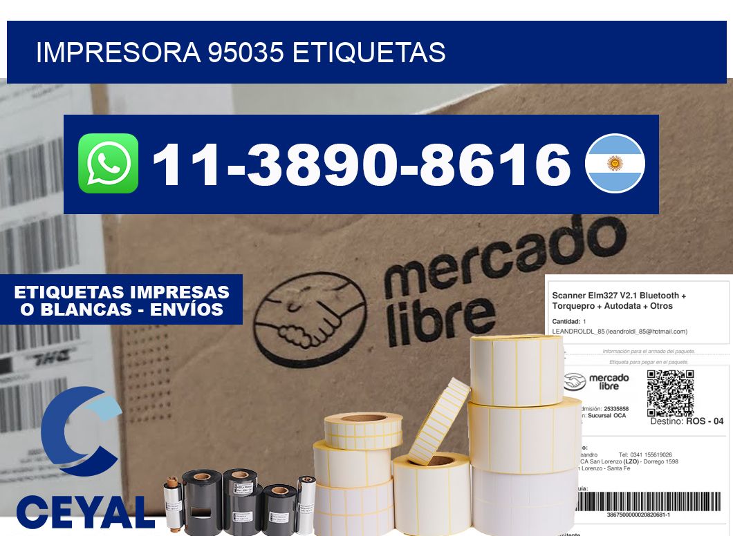 impresora 95035 etiquetas