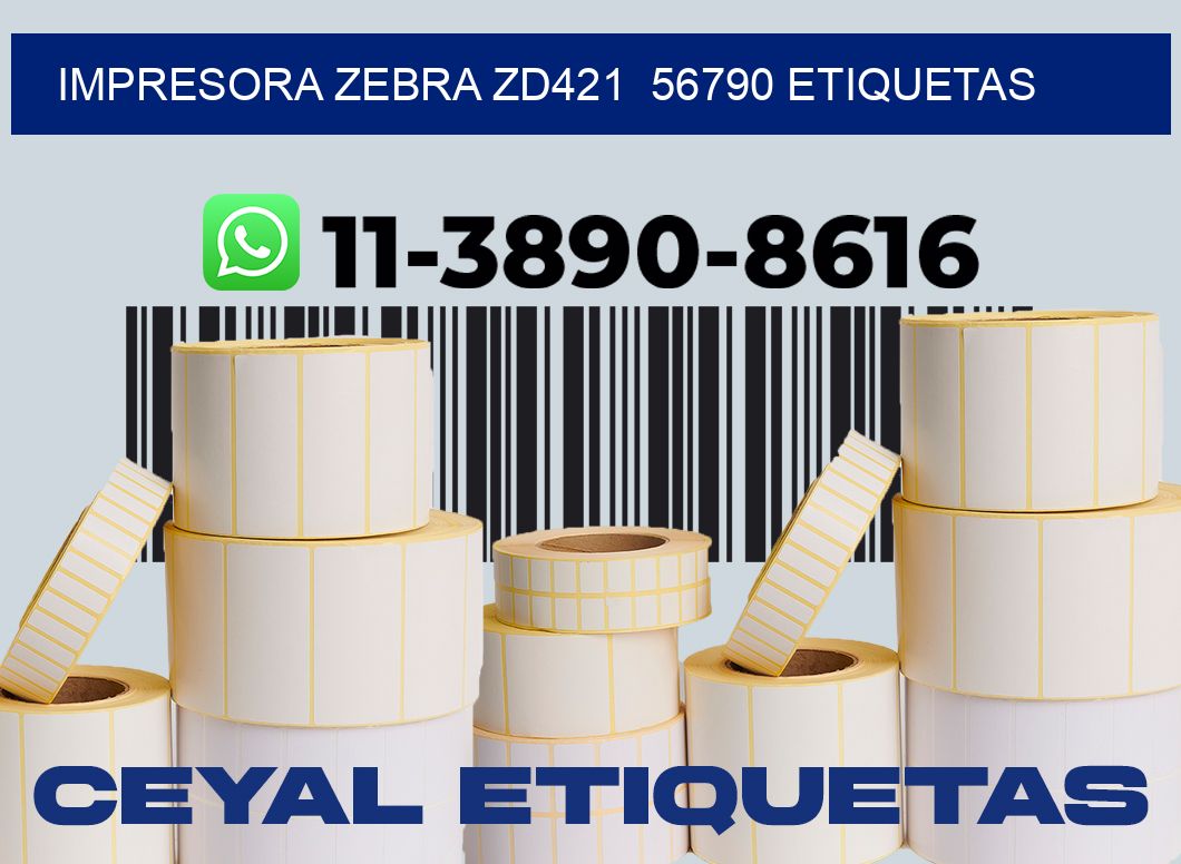 impresora zebra zd421 56790 etiquetas