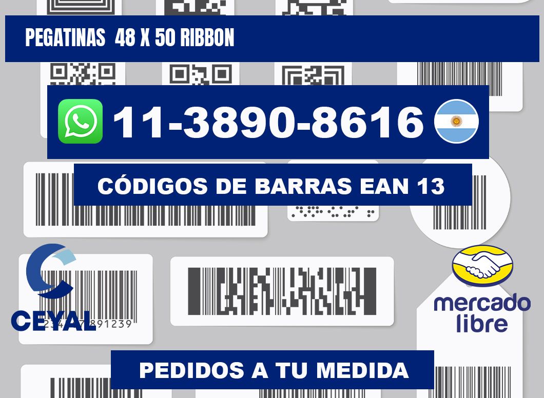 pegatinas  48 x 50 ribbon