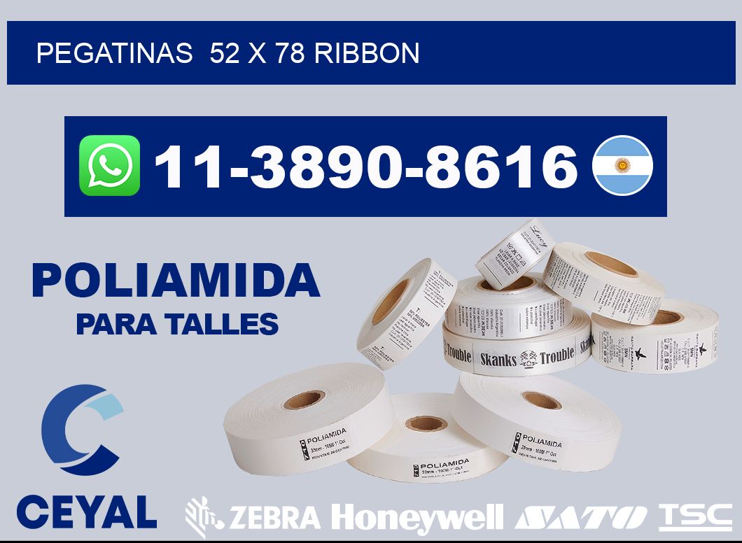pegatinas  52 x 78 ribbon