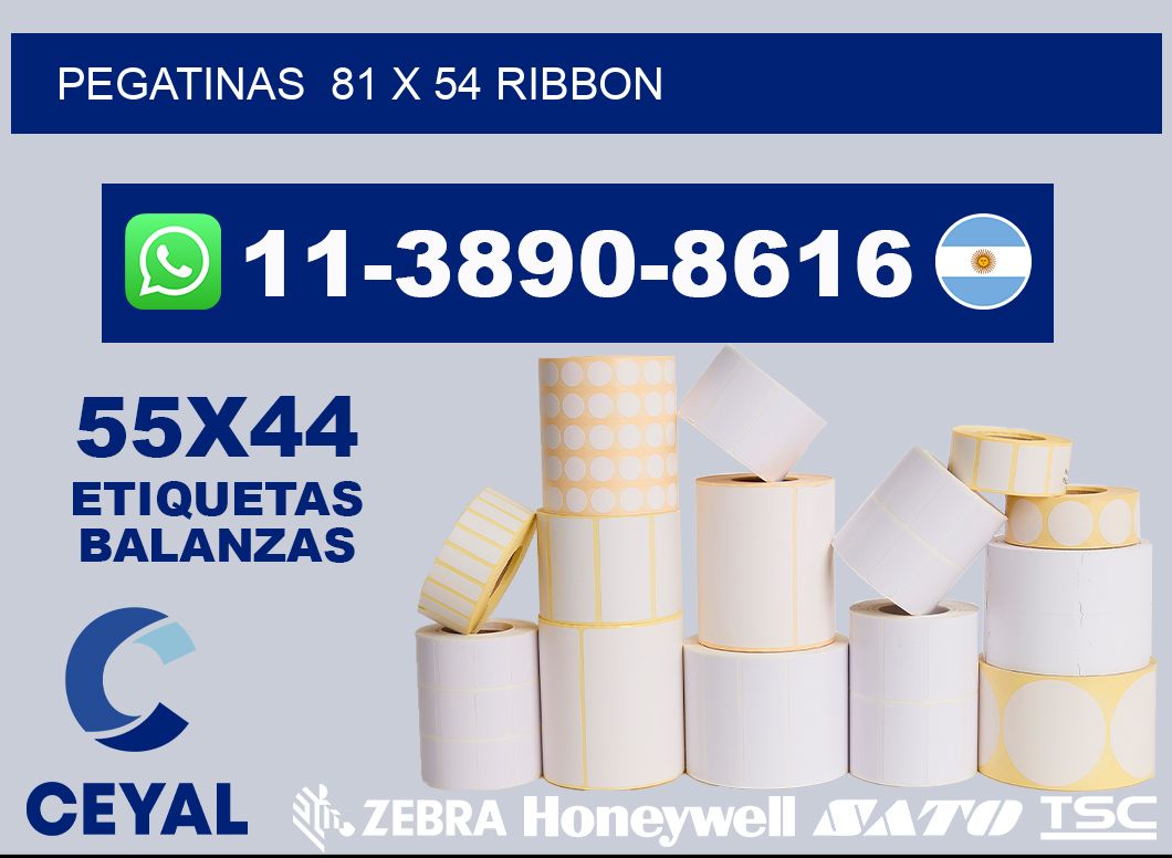 pegatinas 81 x 54 ribbon