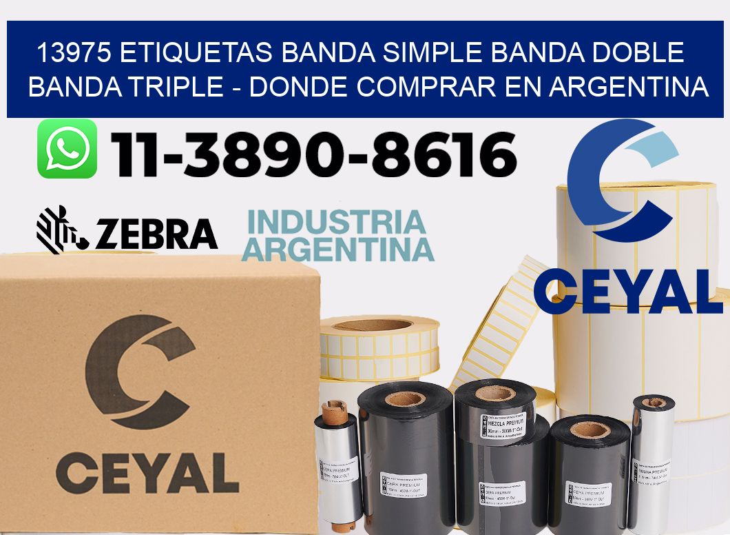 13975 etiquetas banda simple banda doble banda triple - Donde Comprar en Argentina