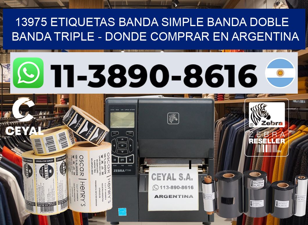 13975 etiquetas banda simple banda doble banda triple – Donde Comprar en Argentina