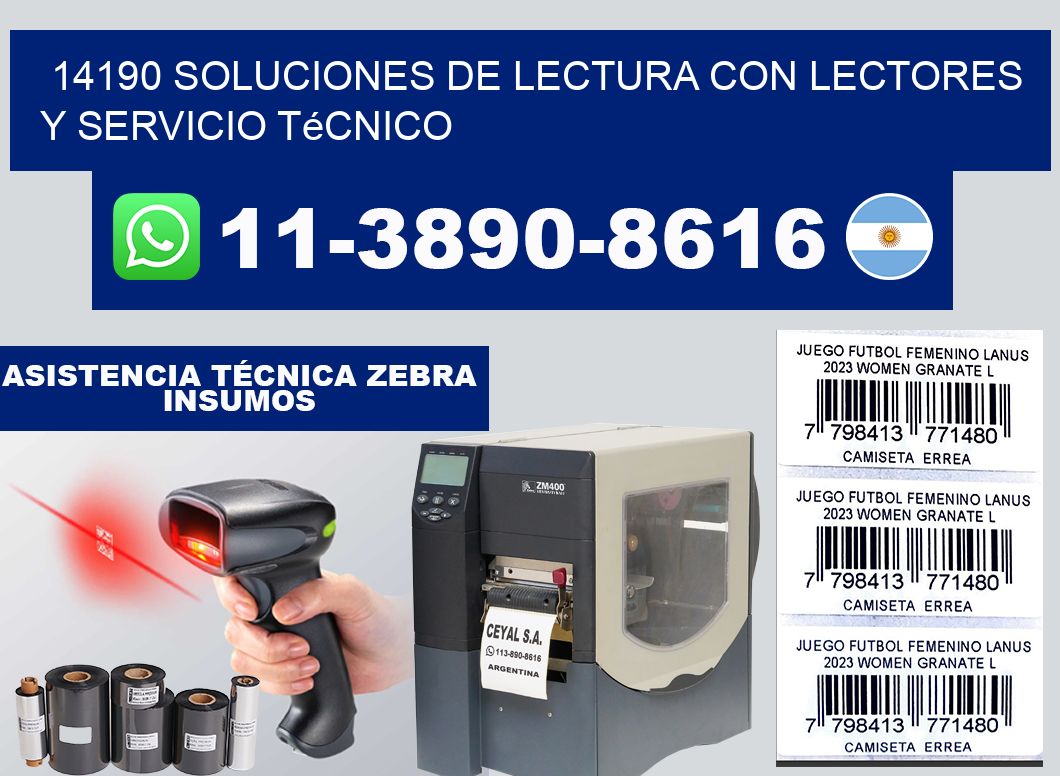 14190 Soluciones de lectura con lectores y Servicio Técnico