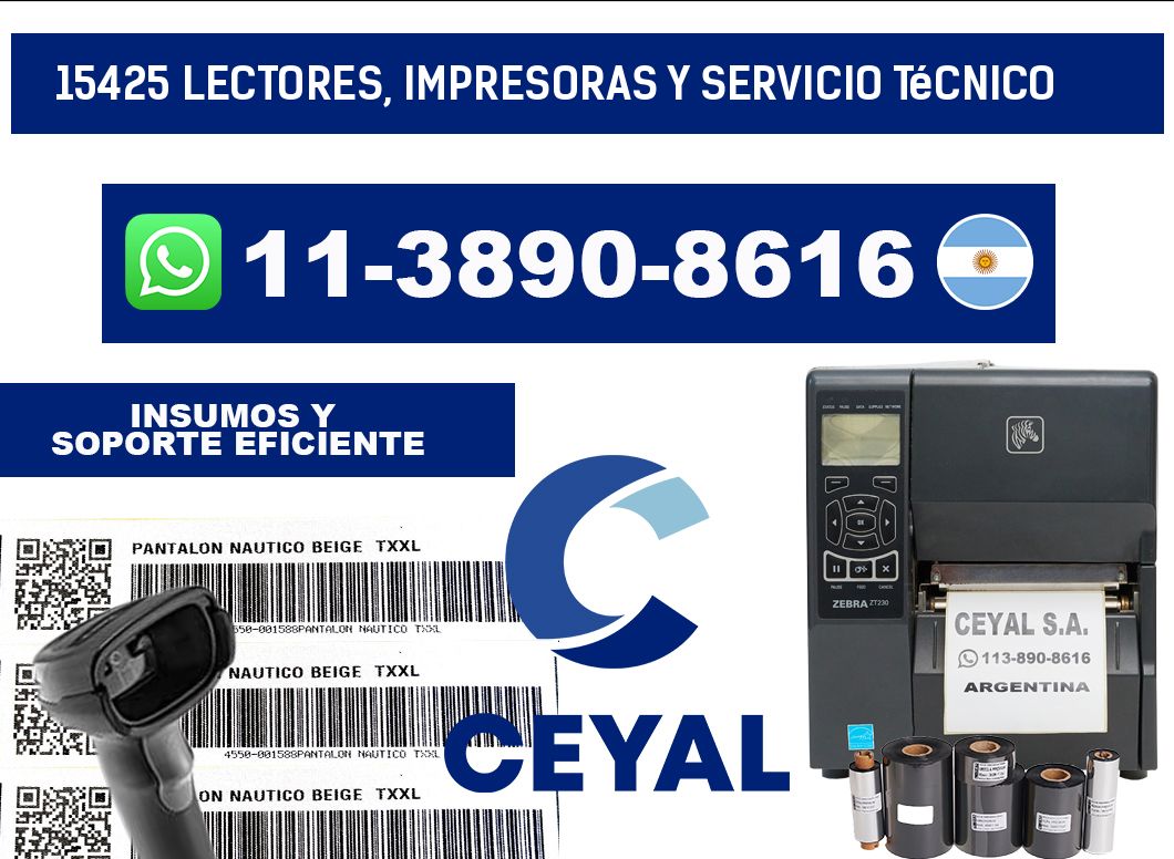 15425 Lectores, Impresoras y Servicio Técnico