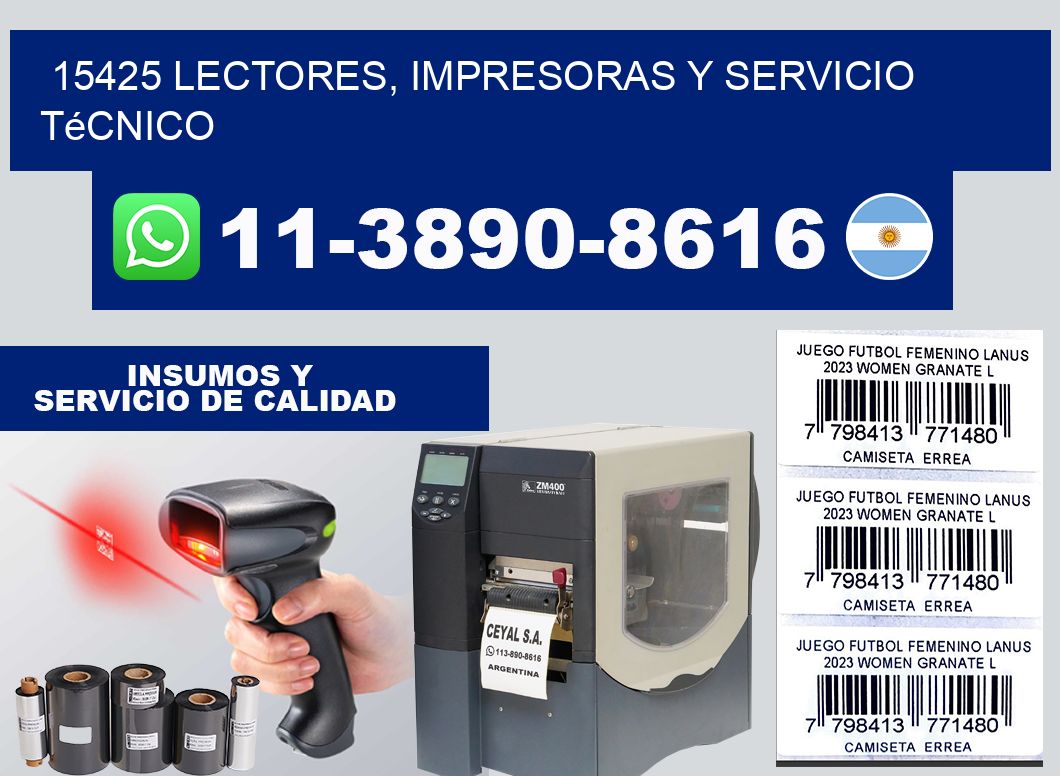 15425 Lectores, Impresoras y Servicio Técnico