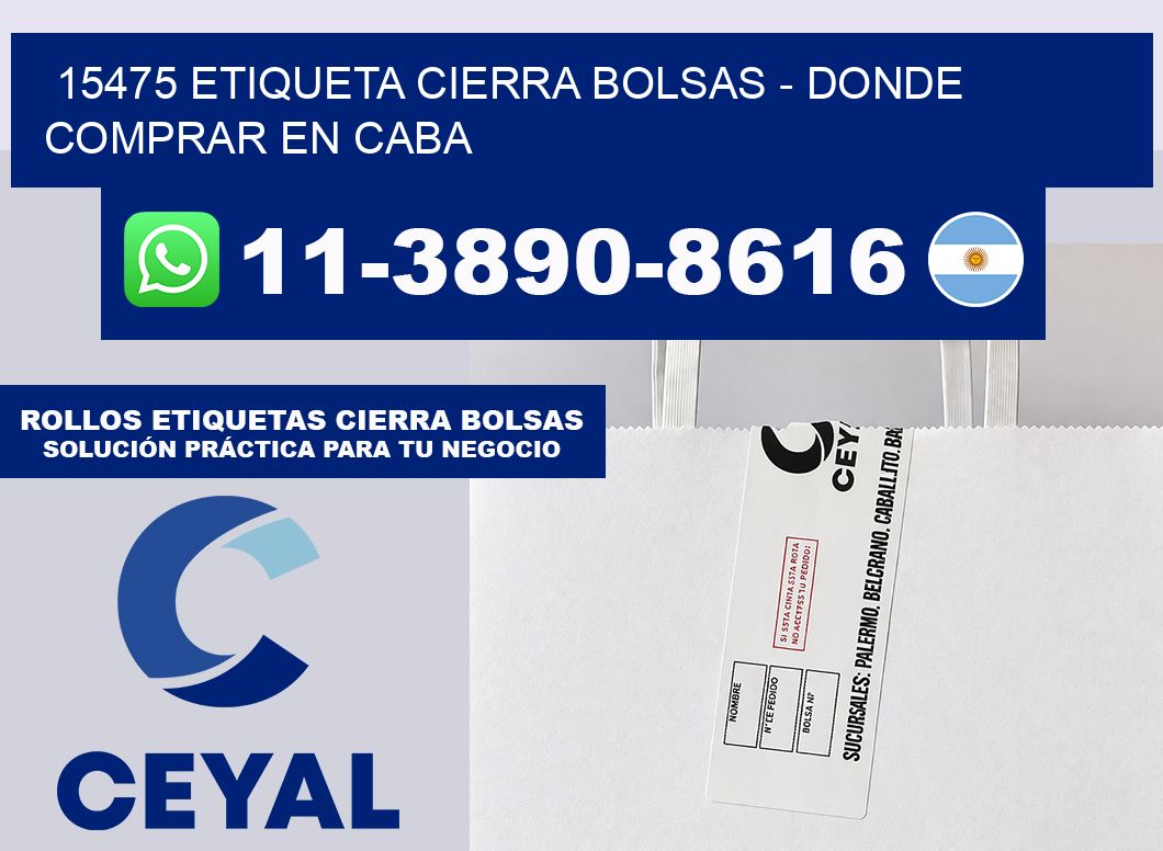 15475 etiqueta Cierra Bolsas – Donde Comprar en Caba