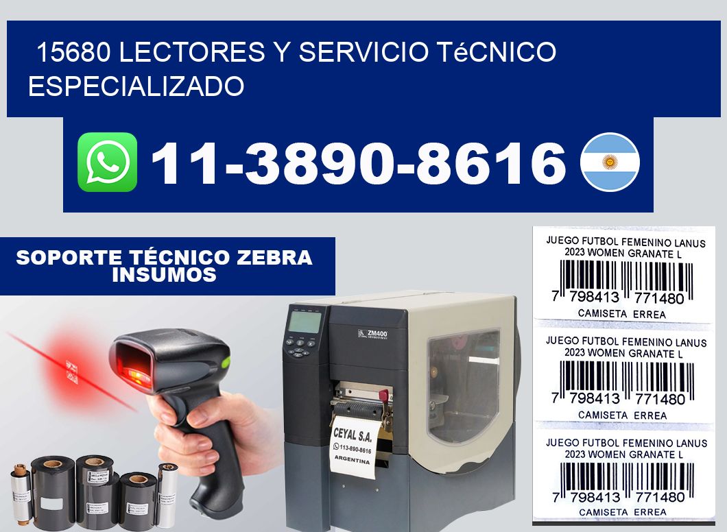 15680 Lectores y Servicio Técnico Especializado