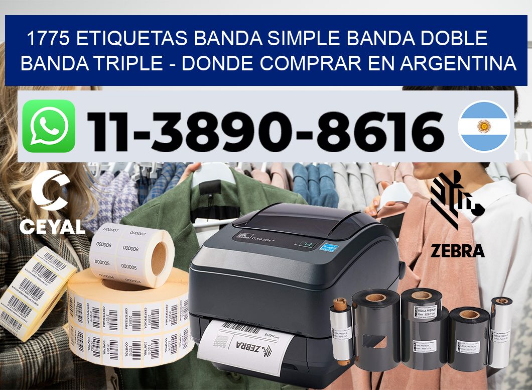 1775 etiquetas banda simple banda doble banda triple – Donde Comprar en Argentina
