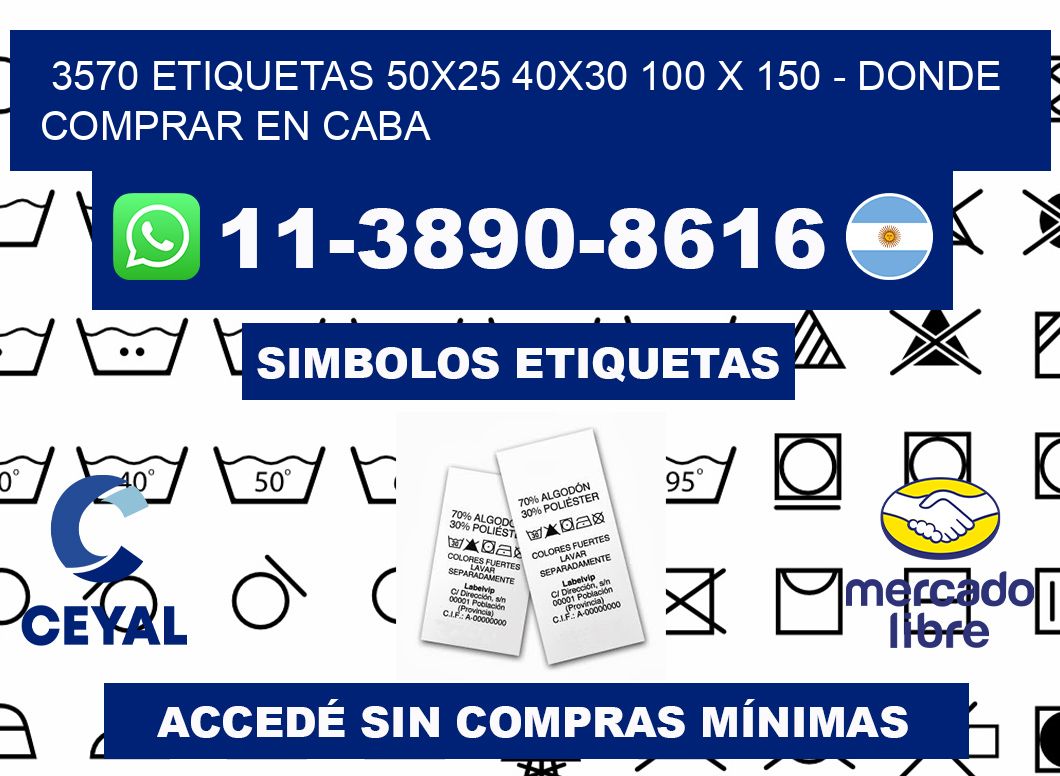 3570 etiquetas 50x25 40x30 100 x 150 - Donde Comprar en Caba