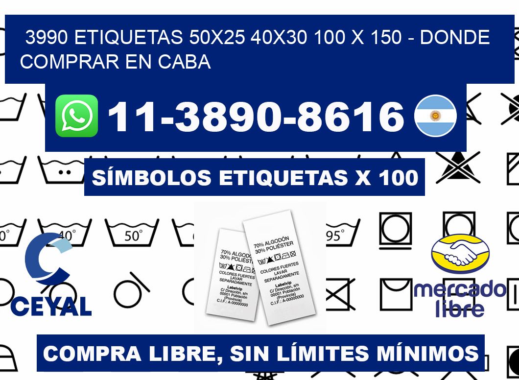 3990 etiquetas 50x25 40x30 100 x 150 - Donde Comprar en Caba