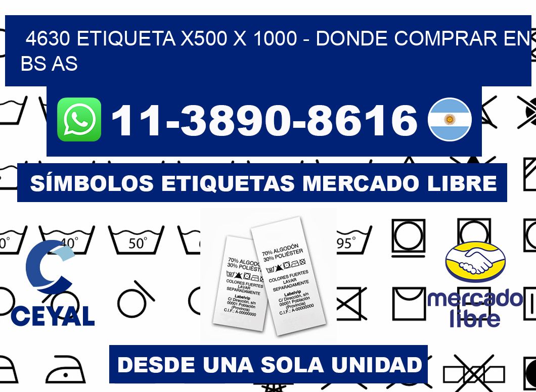 4630 etiqueta x500 x 1000 - Donde Comprar en bs as