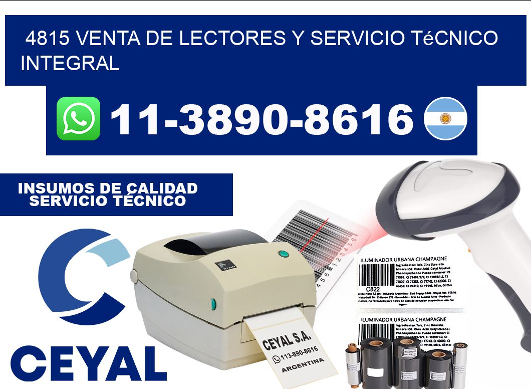 4815 Venta de Lectores y Servicio Técnico Integral
