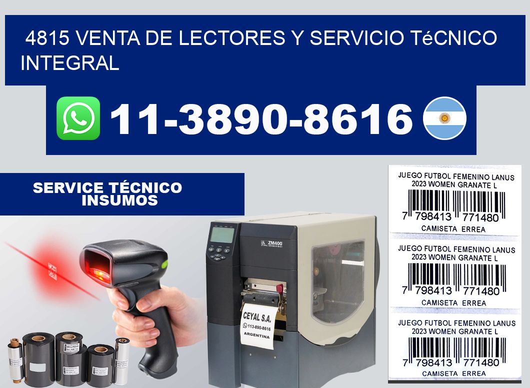 4815 Venta de Lectores y Servicio Técnico Integral