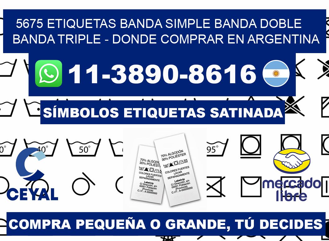 5675 etiquetas banda simple banda doble banda triple - Donde Comprar en Argentina