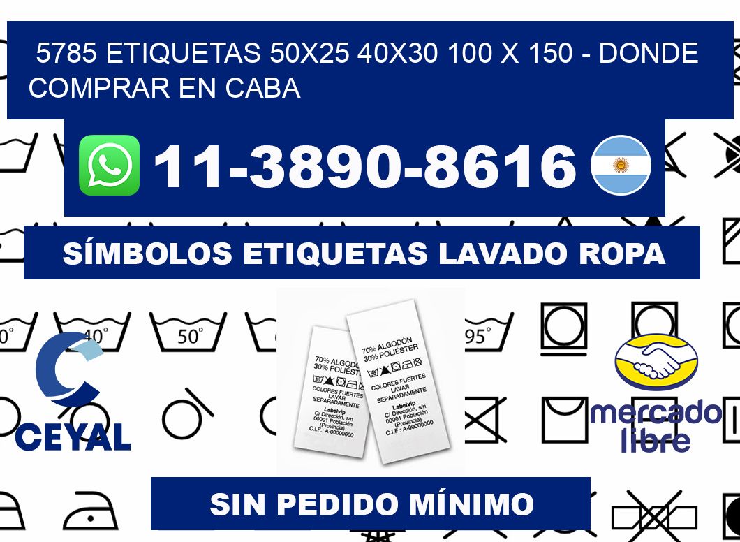 5785 etiquetas 50x25 40x30 100 x 150 - Donde Comprar en Caba