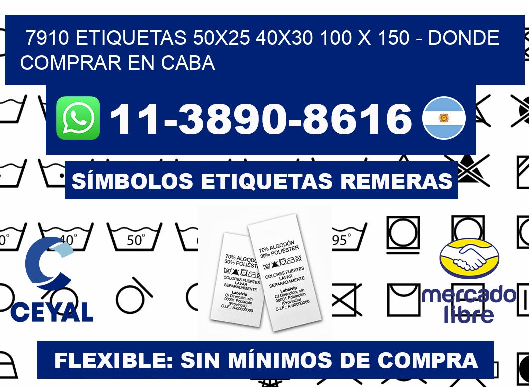 7910 etiquetas 50x25 40x30 100 x 150 - Donde Comprar en Caba