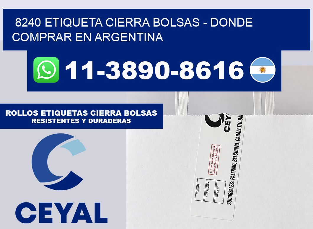 8240 etiqueta Cierra Bolsas – Donde Comprar en Argentina