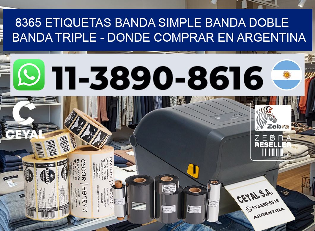 8365 etiquetas banda simple banda doble banda triple – Donde Comprar en Argentina