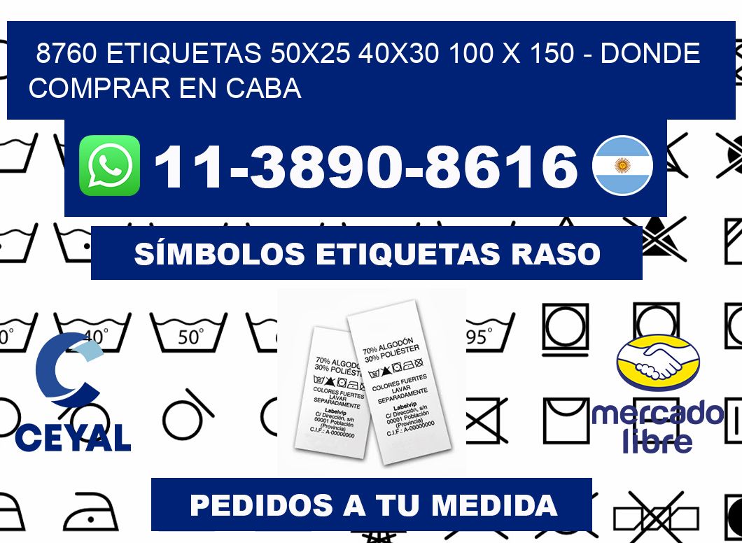 8760 etiquetas 50x25 40x30 100 x 150 - Donde Comprar en Caba