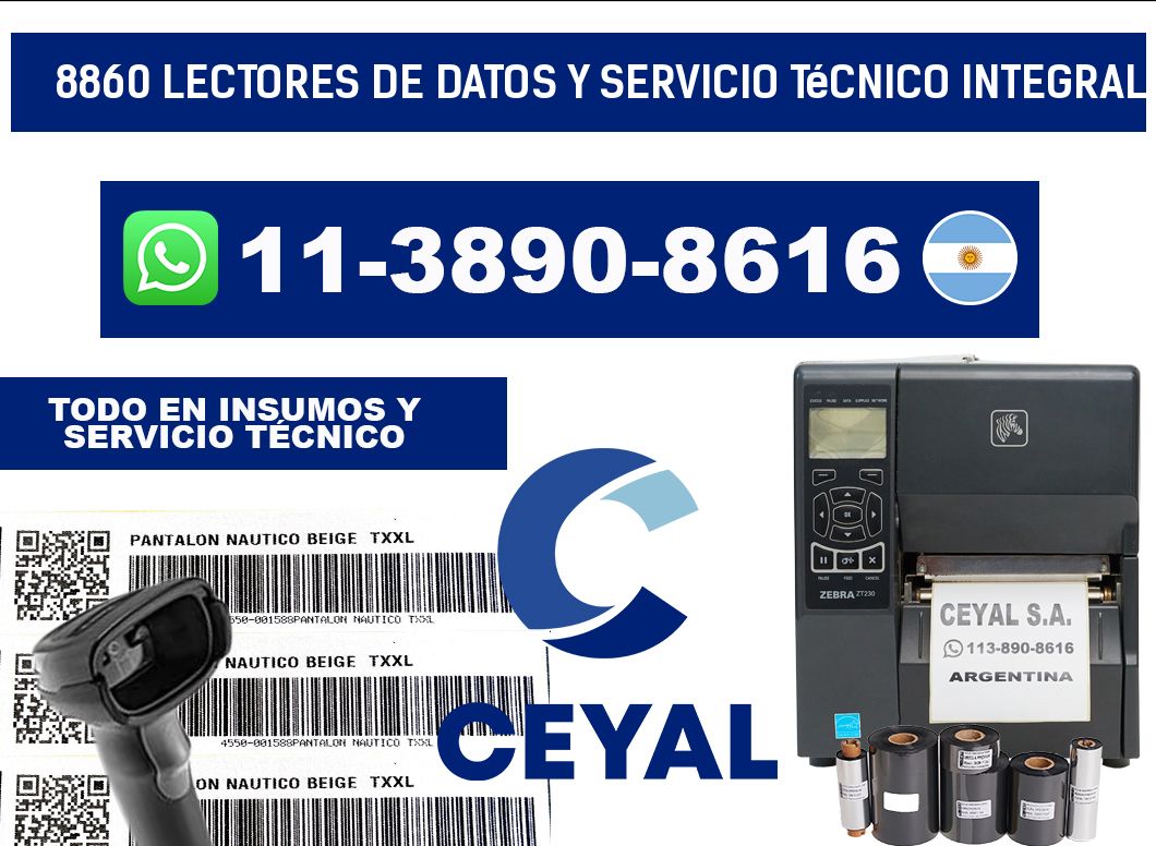 8860 Lectores de Datos y Servicio Técnico Integral