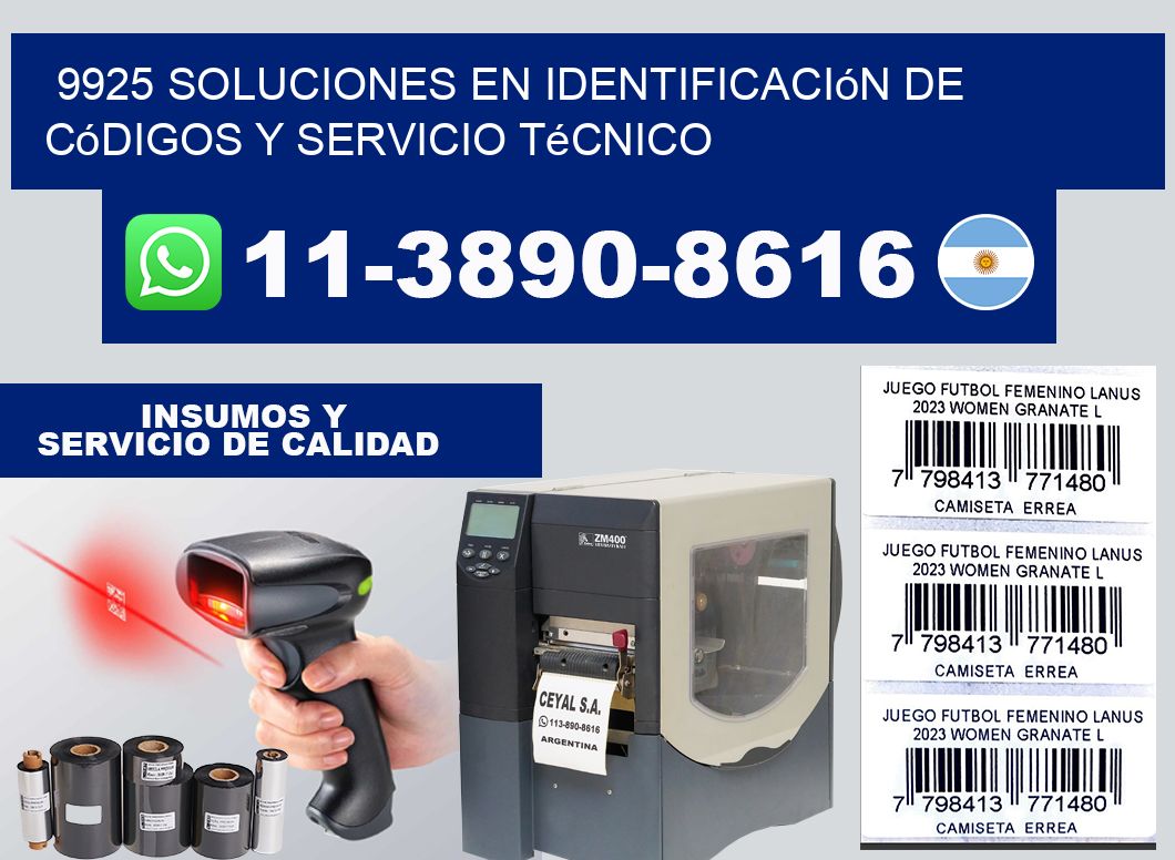 9925 Soluciones en Identificación de códigos y Servicio Técnico