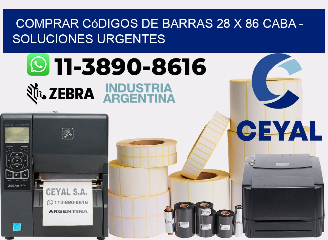 Comprar códigos de barras 28 x 86 CABA - soluciones urgentes
