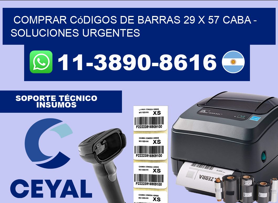 Comprar códigos de barras 29 x 57 CABA – soluciones urgentes