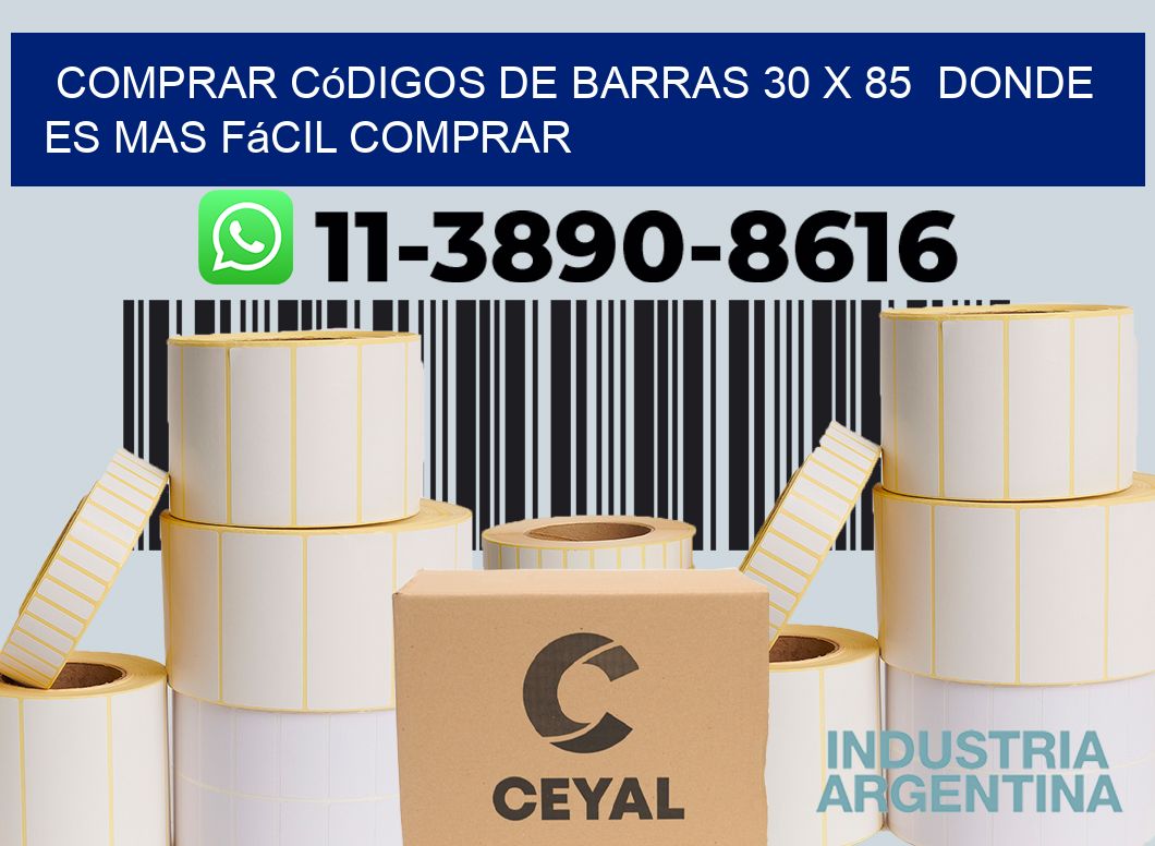 Comprar códigos de barras 30 x 85 Donde es mas fácil comprar