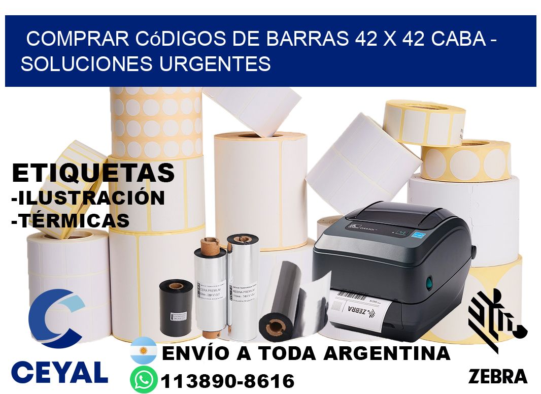 Comprar códigos de barras 42 x 42 CABA - soluciones urgentes