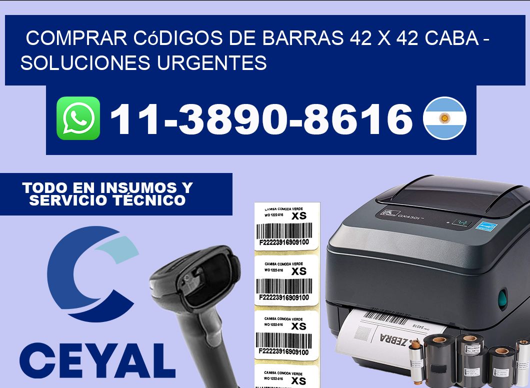 Comprar códigos de barras 42 x 42 CABA – soluciones urgentes