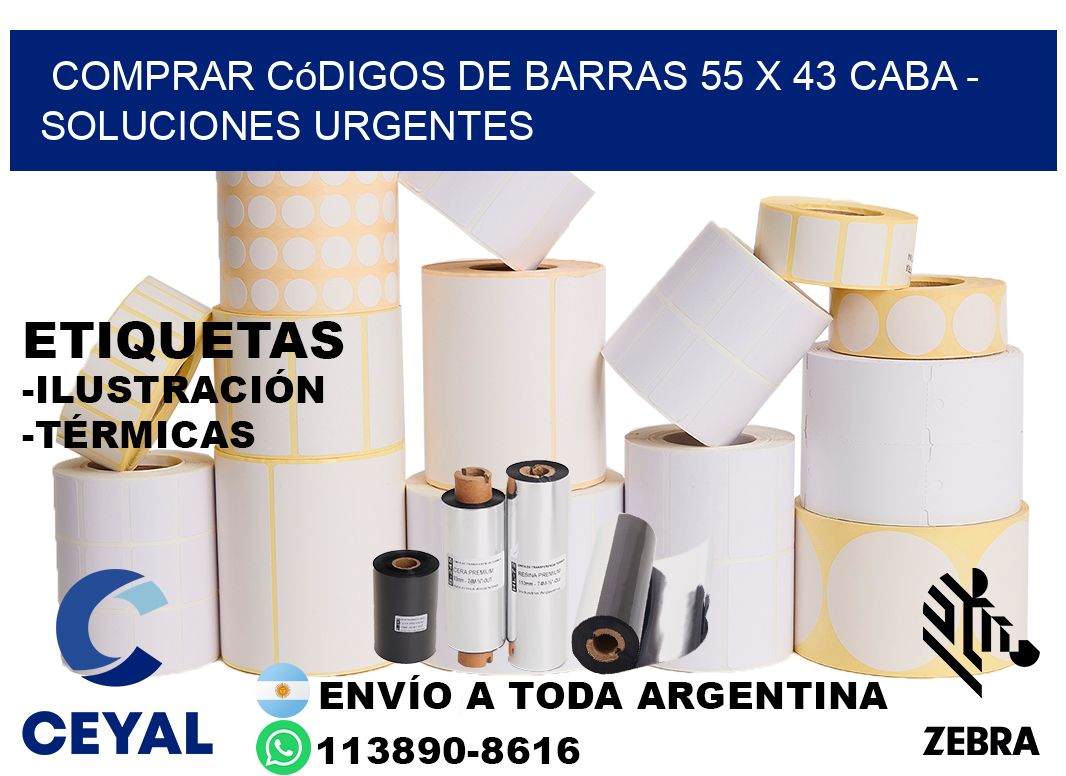 Comprar códigos de barras 55 x 43 CABA - soluciones urgentes
