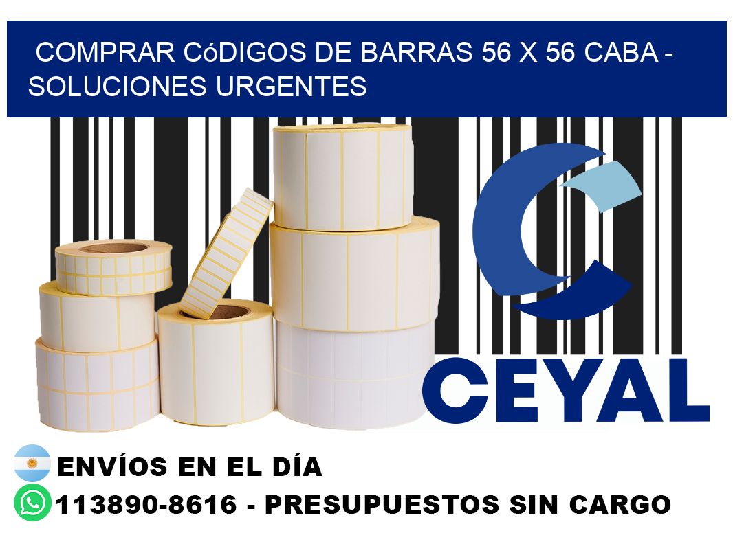 Comprar códigos de barras 56 x 56 CABA - soluciones urgentes