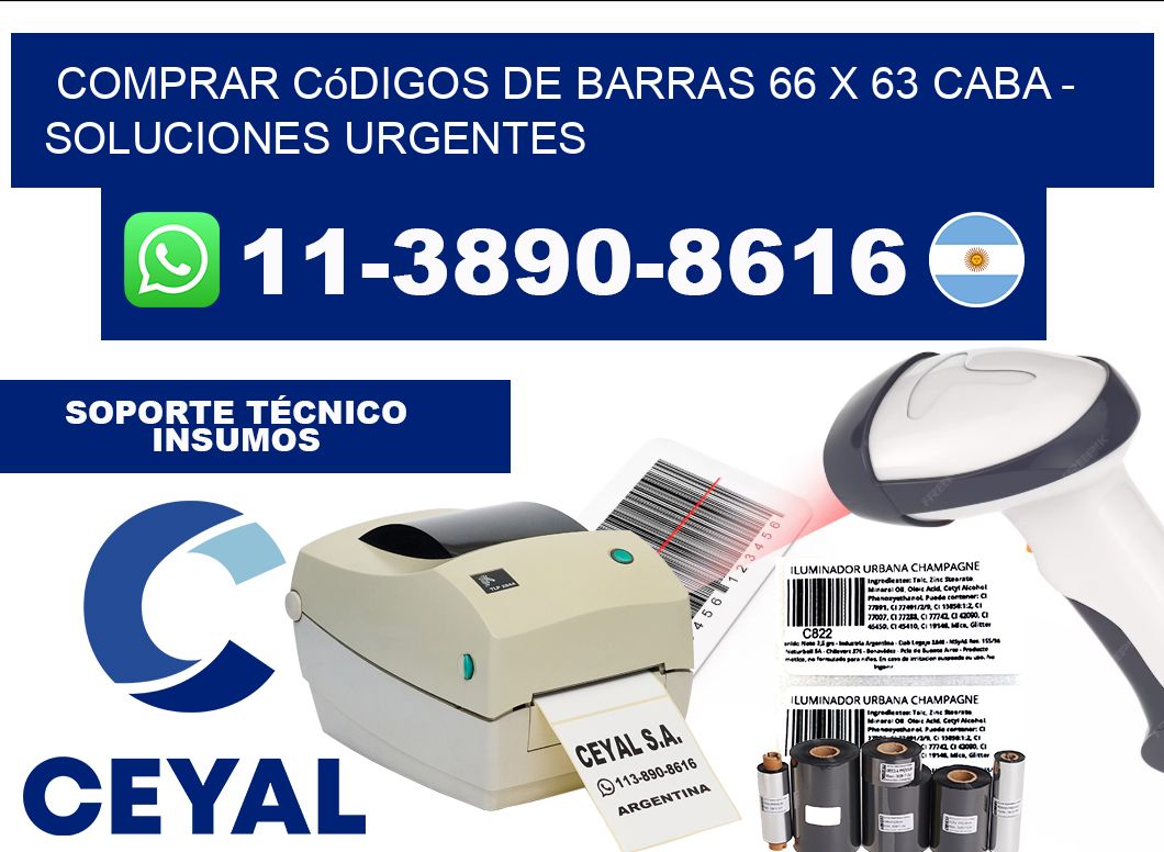Comprar códigos de barras 66 x 63 CABA - soluciones urgentes