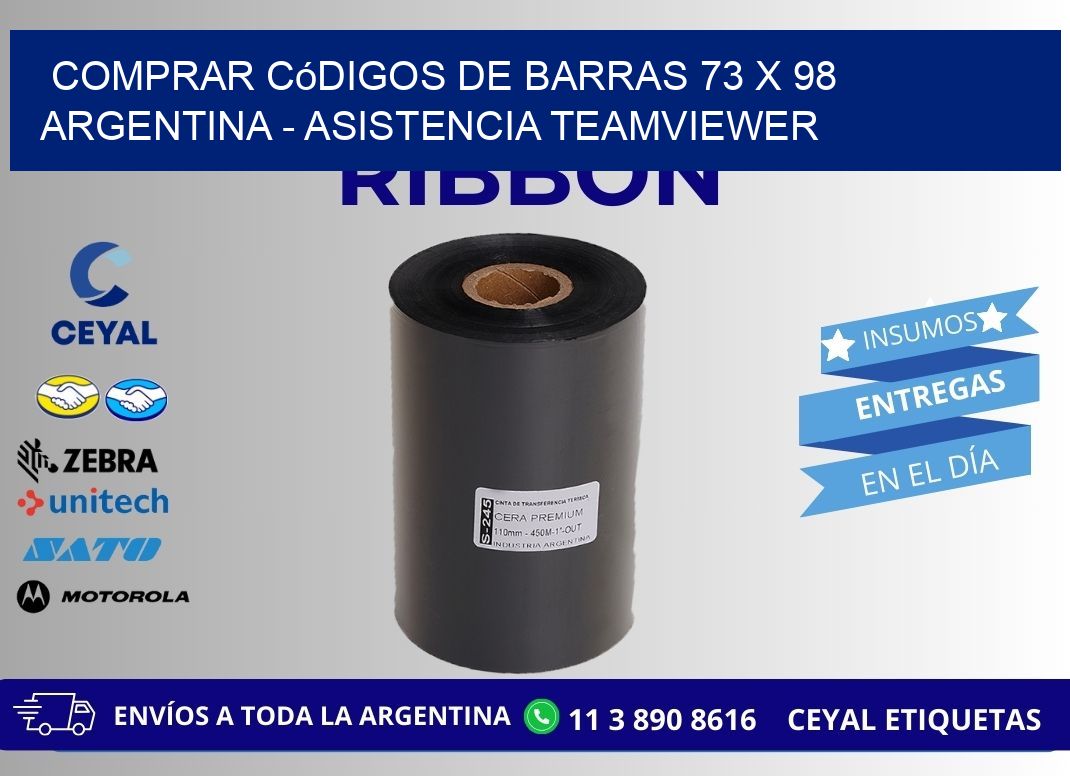 Comprar códigos de barras 73 x 98 argentina - asistencia teamviewer