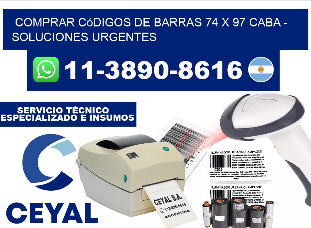 Comprar códigos de barras 74 x 97 CABA - soluciones urgentes