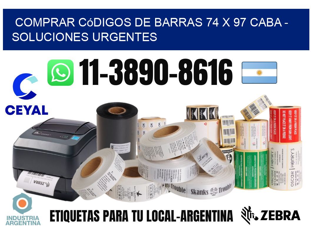 Comprar códigos de barras 74 x 97 CABA - soluciones urgentes