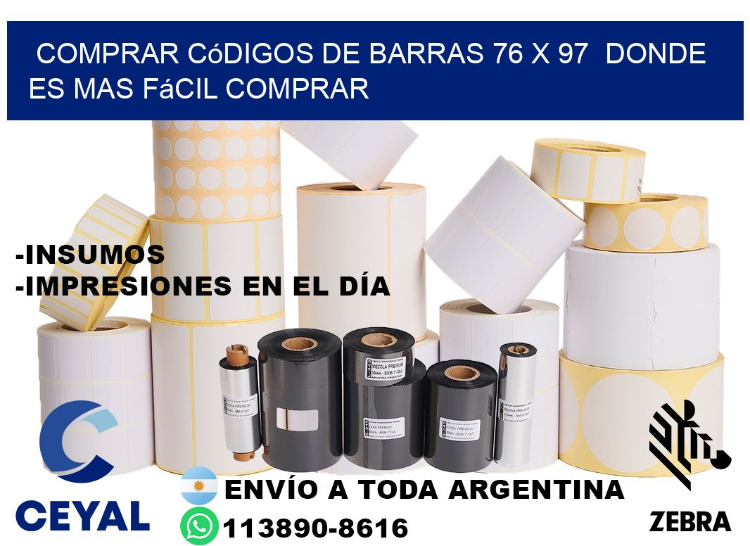Comprar códigos de barras 76 x 97  Donde es mas fácil comprar